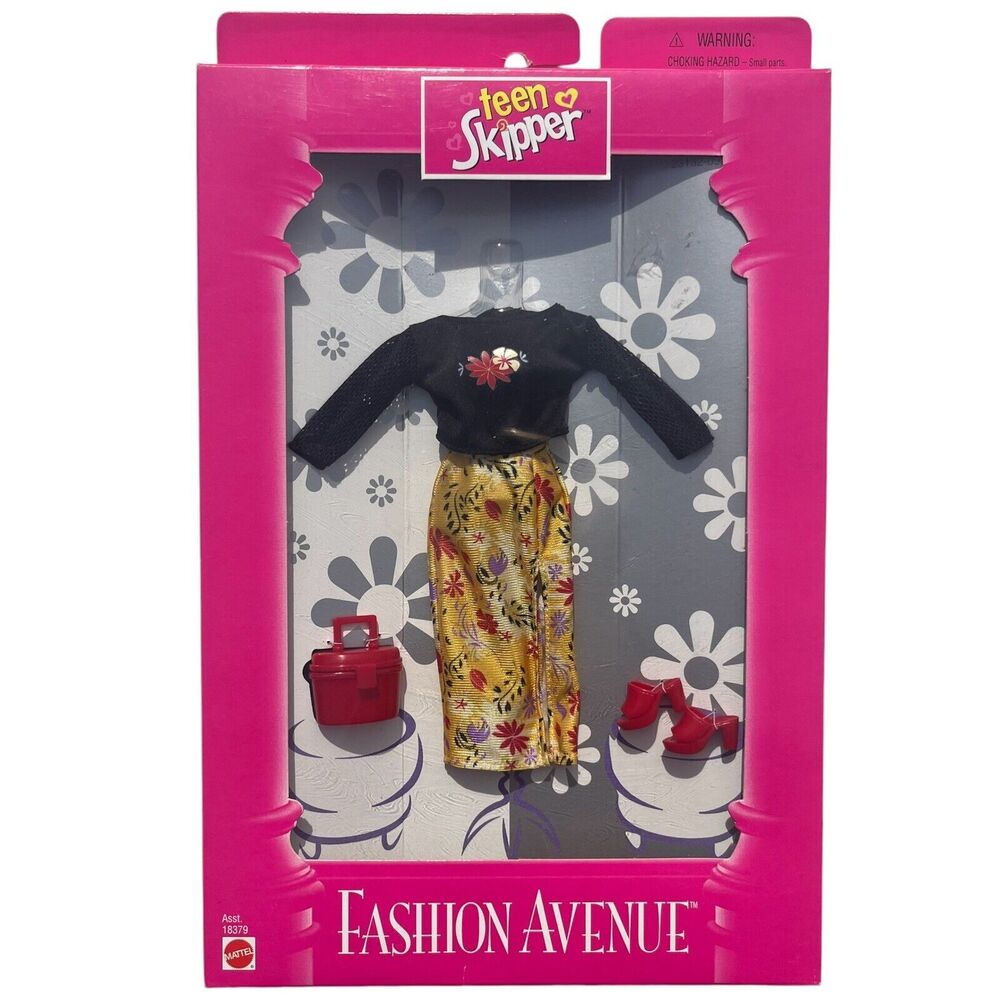Vintage 1998 Mattel Fashion Avenue Clothes Teen Skipper Outfit New/Old Stock